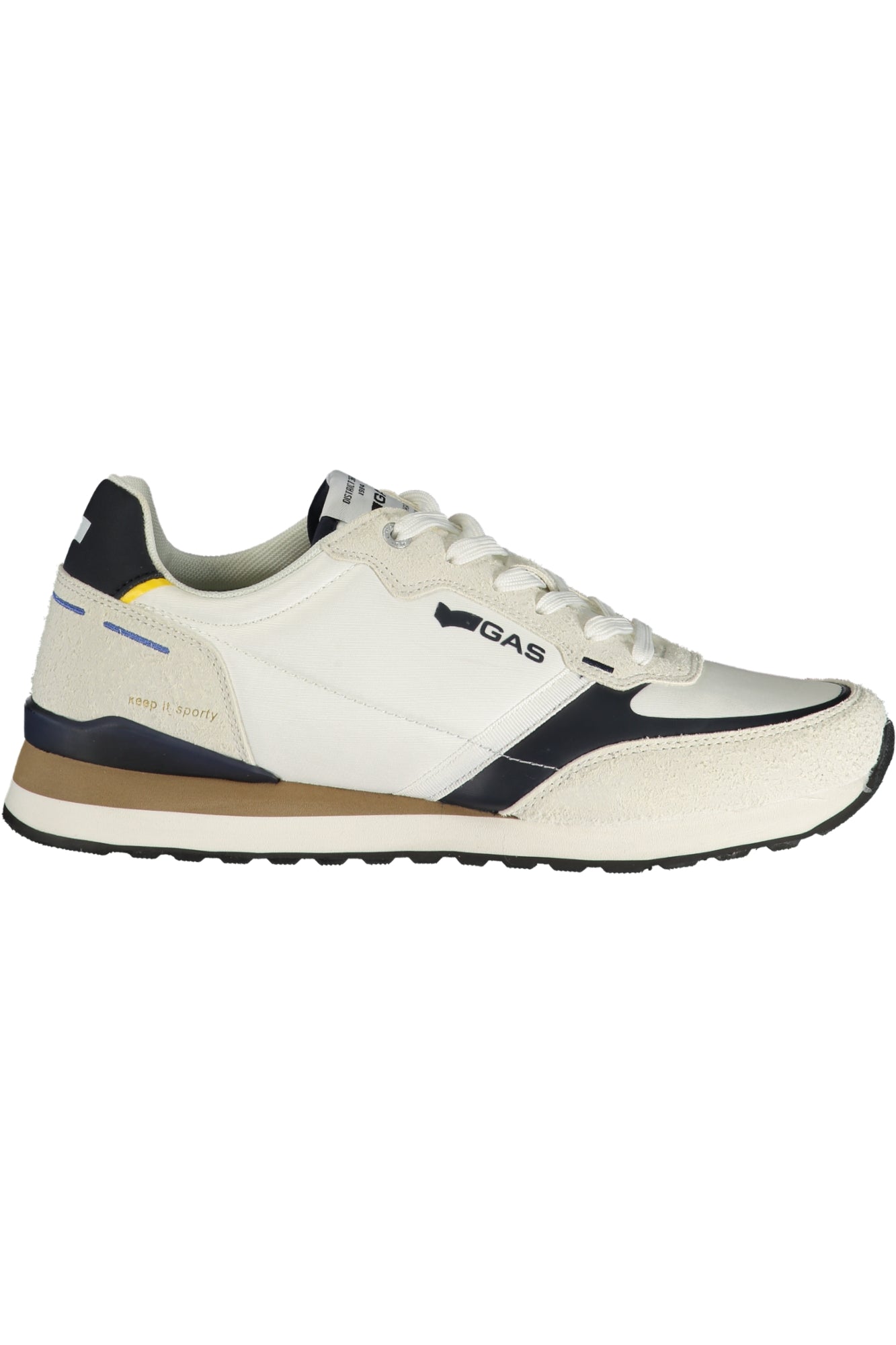 GAS MEN'S WHITE SPORTS FOOTWEAR